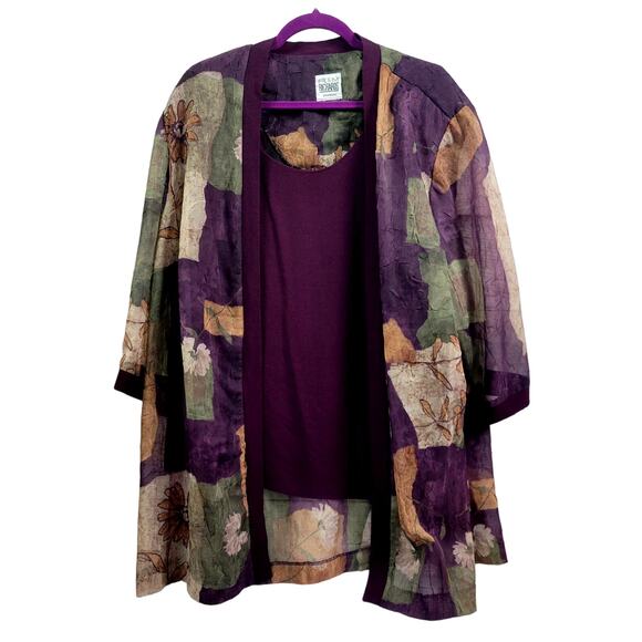 R&M Richards Woman Vintage Sheer Top - Picture 1 of 5